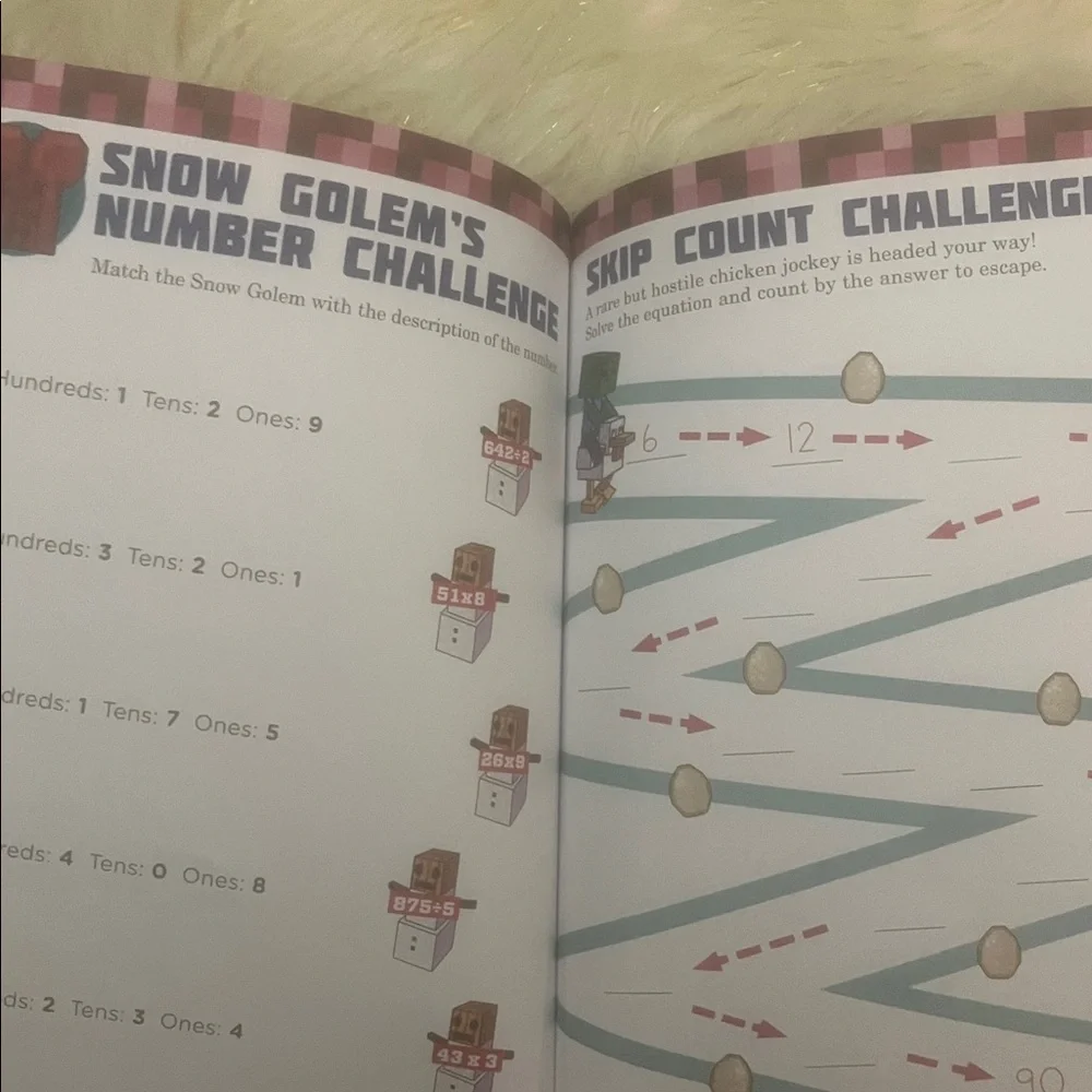 Minecraft Math Workbook - Picture 3 of 4